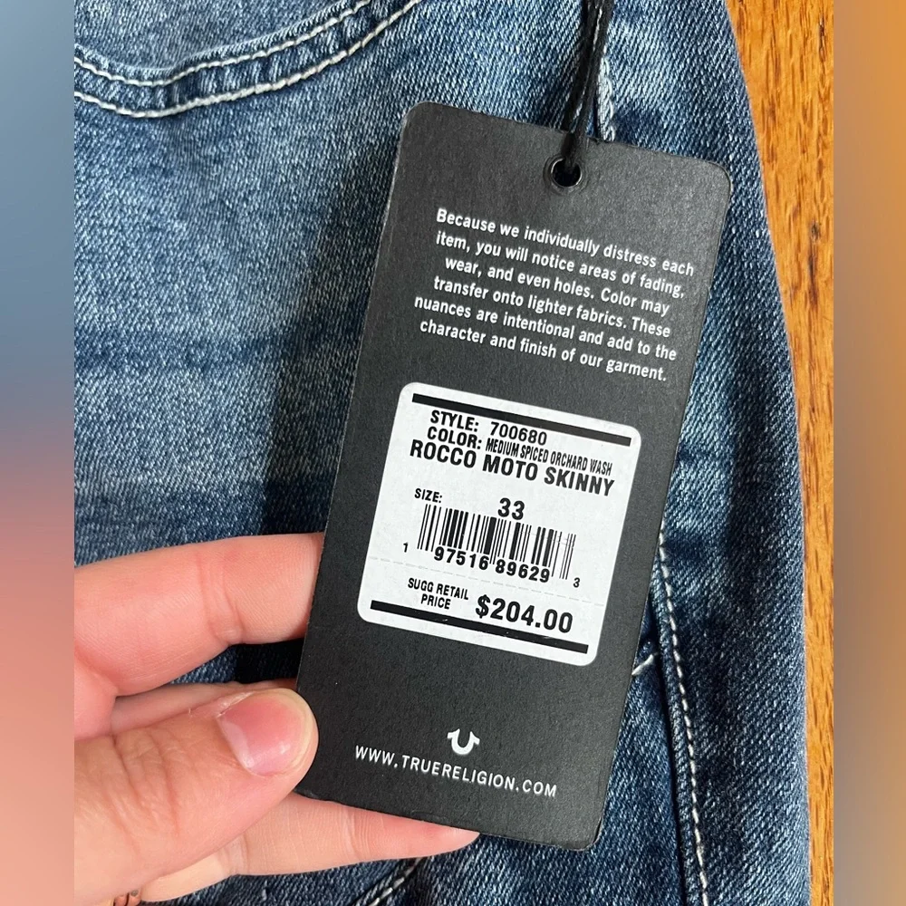 NWT True Religion Mens Relaxed Skinny Jeans